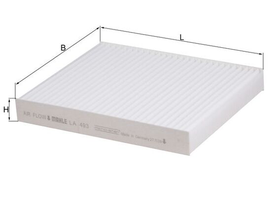 Filtro, Aria abitacolo - LA 493 MAHLE