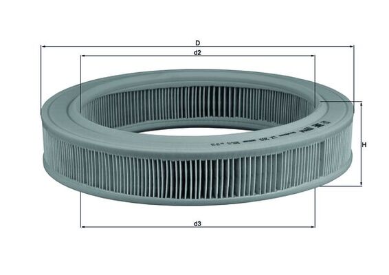 Air Filter - LX 203 MAHLE