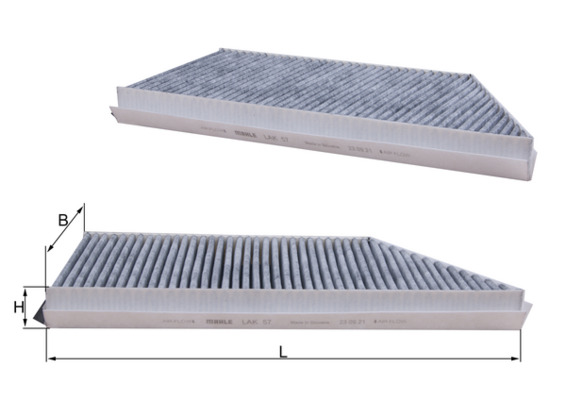 Filter, interior air - LAK 57 MAHLE