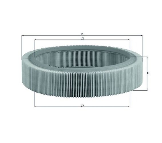 oro filtras - LX 317 MAHLE