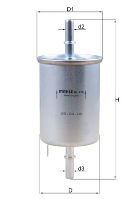 kuro filtras - KL 470 MAHLE