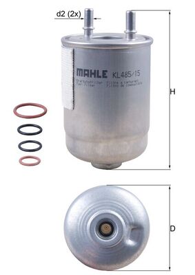 Fuel filter - KL 485/15D MAHLE