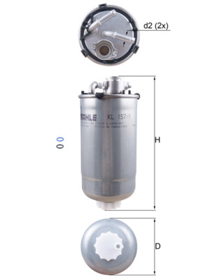 Filtro carburante - KL 157/1D MAHLE