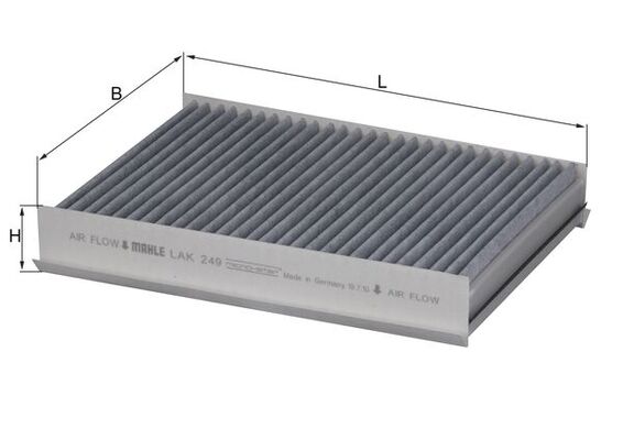 filtras, salono oras - LAK 249 MAHLE