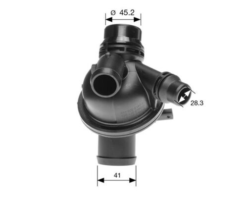 Thermostat, coolant - TM 42 103 MAHLE