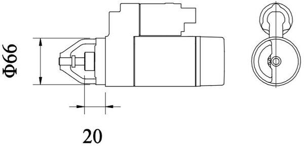 Стартер - MS 436 MAHLE
