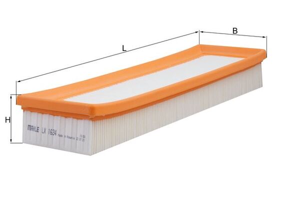 Filtro aria - LX 1634 MAHLE