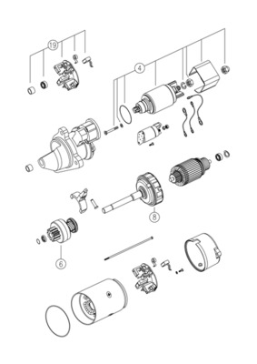 Стартер - MS 774 MAHLE