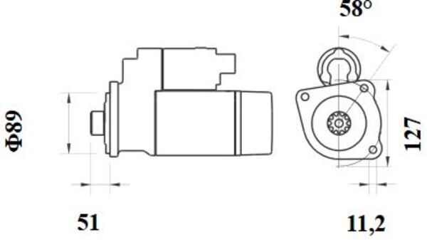 Starter - MS 888 MAHLE
