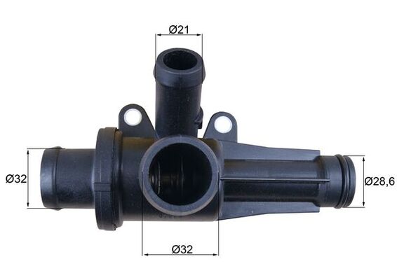 Termostato, Refrigerante - TH 45 87 MAHLE