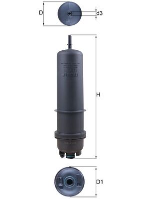 Filtro carburante - KL 872/7 MAHLE