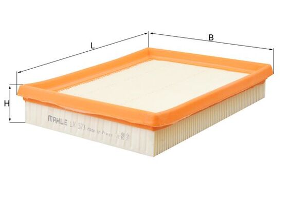Luftfilter - LX 523 MAHLE