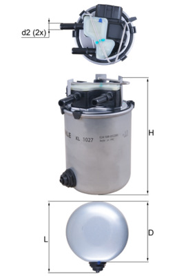 Fuel filter - KL 1027 MAHLE