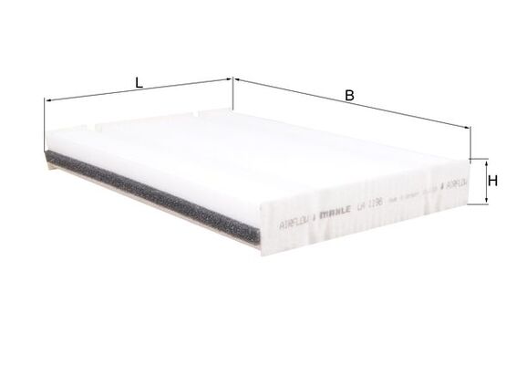 Filter, interior air - LA 1198 MAHLE