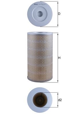 Luftfilter - LX 941 MAHLE