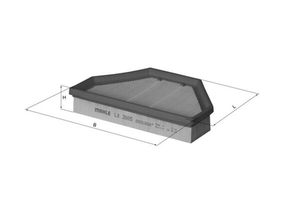 Filtro aria - LX 2005 MAHLE