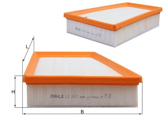Filtro aria - LX 2631 MAHLE
