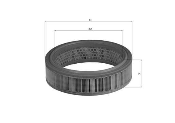 Filtro aria - LX 158 MAHLE