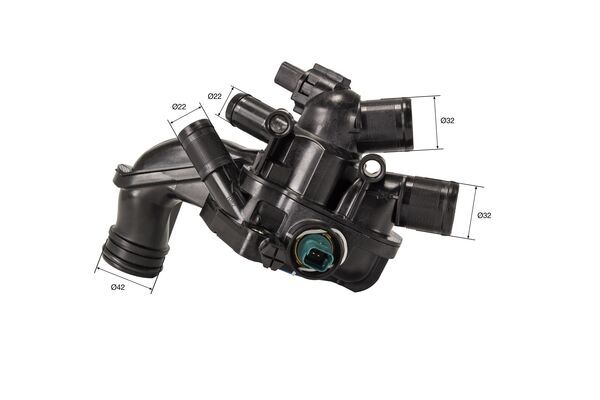 Thermostat, coolant - TM 56 105 MAHLE