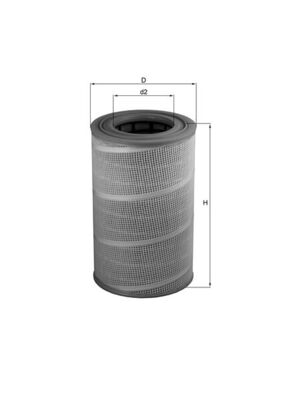 Filtro aria - LX 612 MAHLE