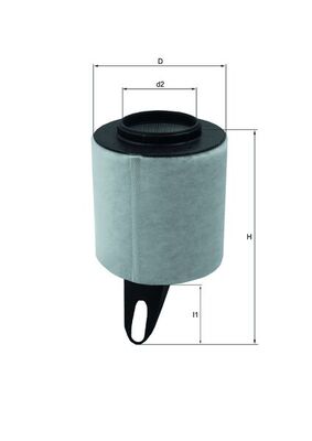 Filtro aria - LX 1650 MAHLE