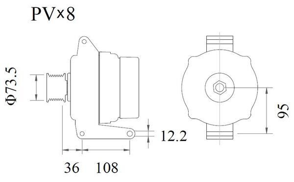 Alternator - MG 936 MAHLE