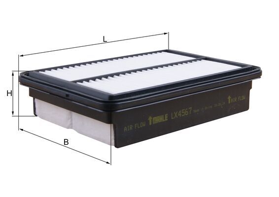 Filtro aria - LX 4567 MAHLE