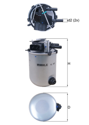 Filtro carburante - KL 909 MAHLE