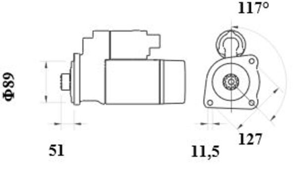 starteris - MS 775 MAHLE