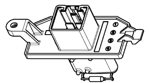 Resistor, interior blower - ABR 104 000P MAHLE