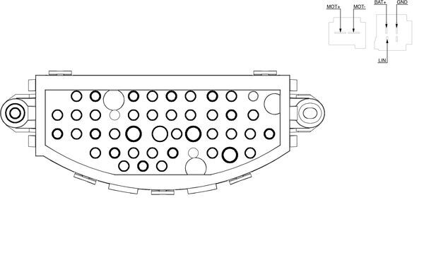 Regolatore, Ventitlatore abitacolo - ABR 22 000S MAHLE