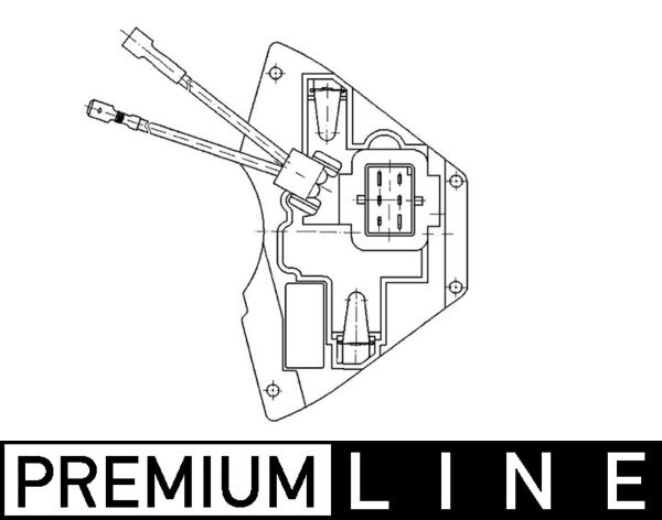 Regulator, passenger compartment fan - ABR 31 000P MAHLE