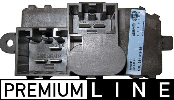 Regulator, passenger compartment fan - ABR 96 000P MAHLE