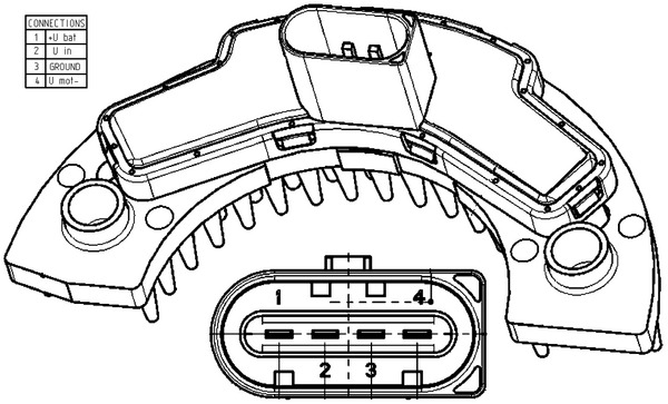 Regulator, passenger compartment fan - ABR 9 000P MAHLE