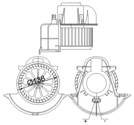 Interior Blower - AB 113 000S MAHLE