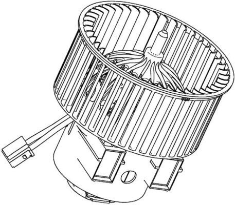 Interior Blower - AB 117 000P MAHLE