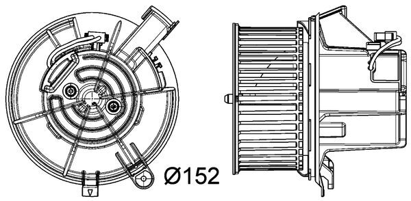 Interior Blower - AB 119 000P MAHLE
