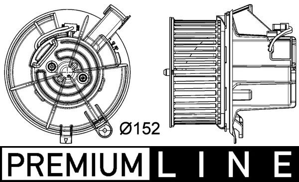 Ventilatore abitacolo - AB 119 000P MAHLE