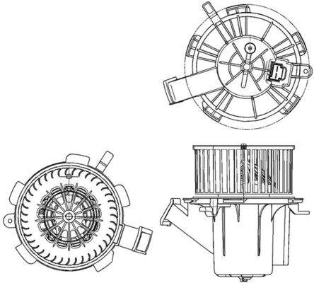 Interior Blower - AB 132 000P MAHLE