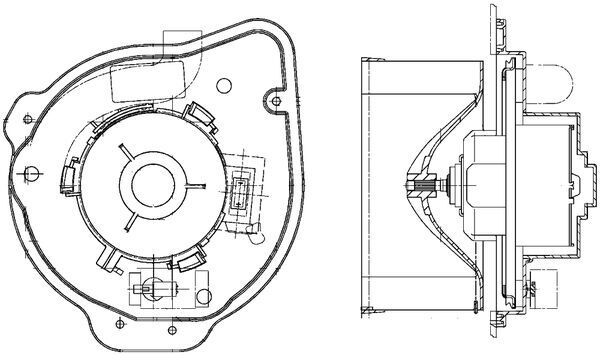 Interior Blower - AB 135 000P MAHLE