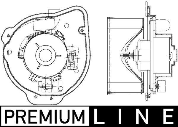 Interior Blower - AB 135 000P MAHLE