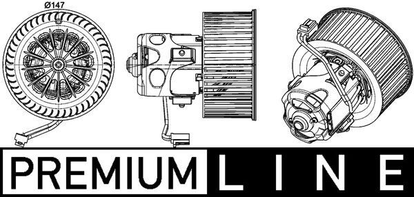 Interior Blower - AB 151 000P MAHLE