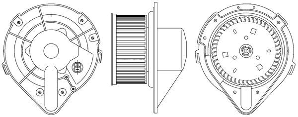 Interior Blower - AB 172 000S MAHLE