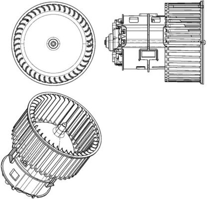 Interior Blower - AB 182 000P MAHLE