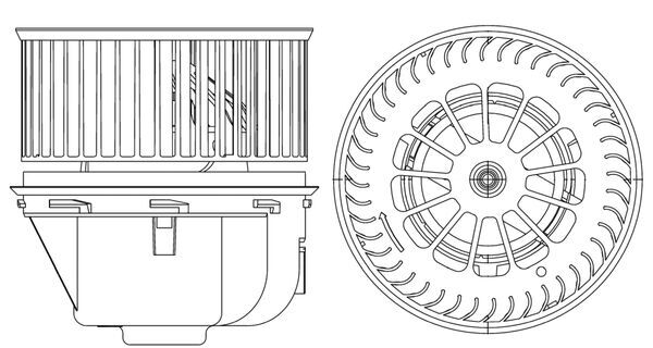 Interior Blower - AB 264 000P MAHLE