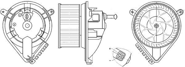 Ventilatore abitacolo - AB 271 000S MAHLE