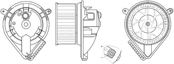 Interior Blower - AB 272 000S MAHLE