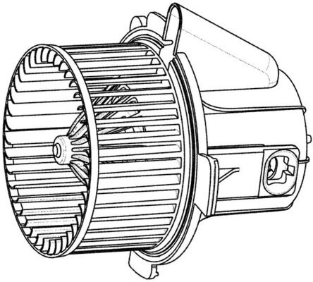Interior Blower - AB 32 000P MAHLE