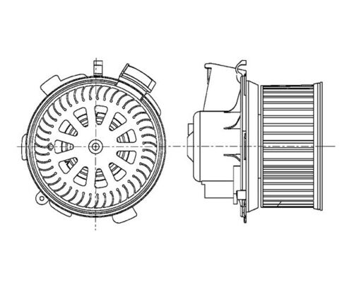 Interior Blower - AB 66 000P MAHLE