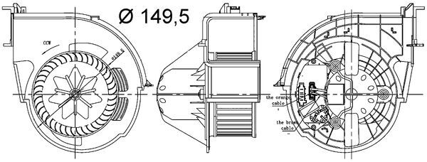 Ventilatore abitacolo - AB 83 000S MAHLE